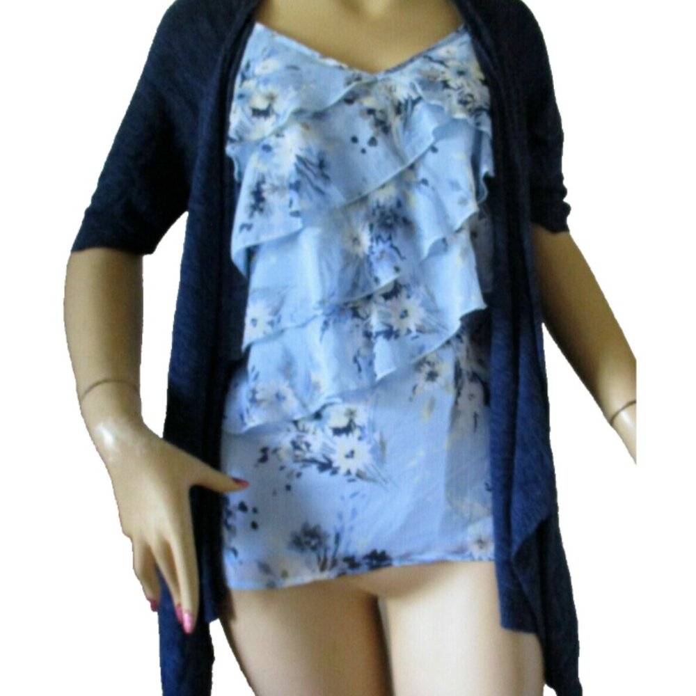 DENVER HAYES Cardigan With Built in Shell Women's Small New with Tags